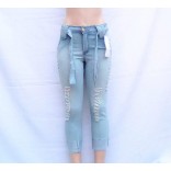 Calça feminina jeans skinny hot pants cigarrete cawary-número- 40-Código 2020